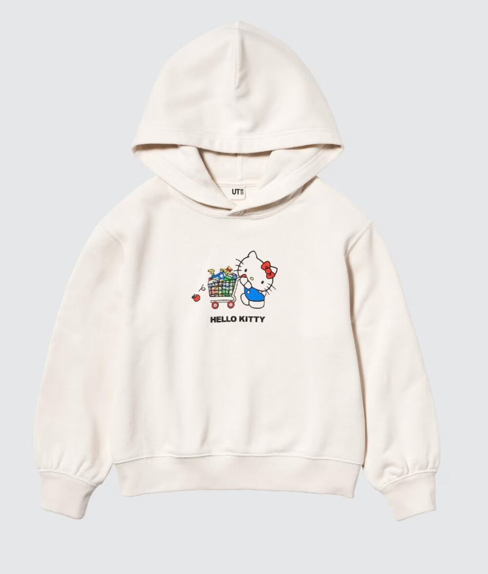 Uniqlo Sanrio Characters Supermarket Sweat Hoodie in Off White
